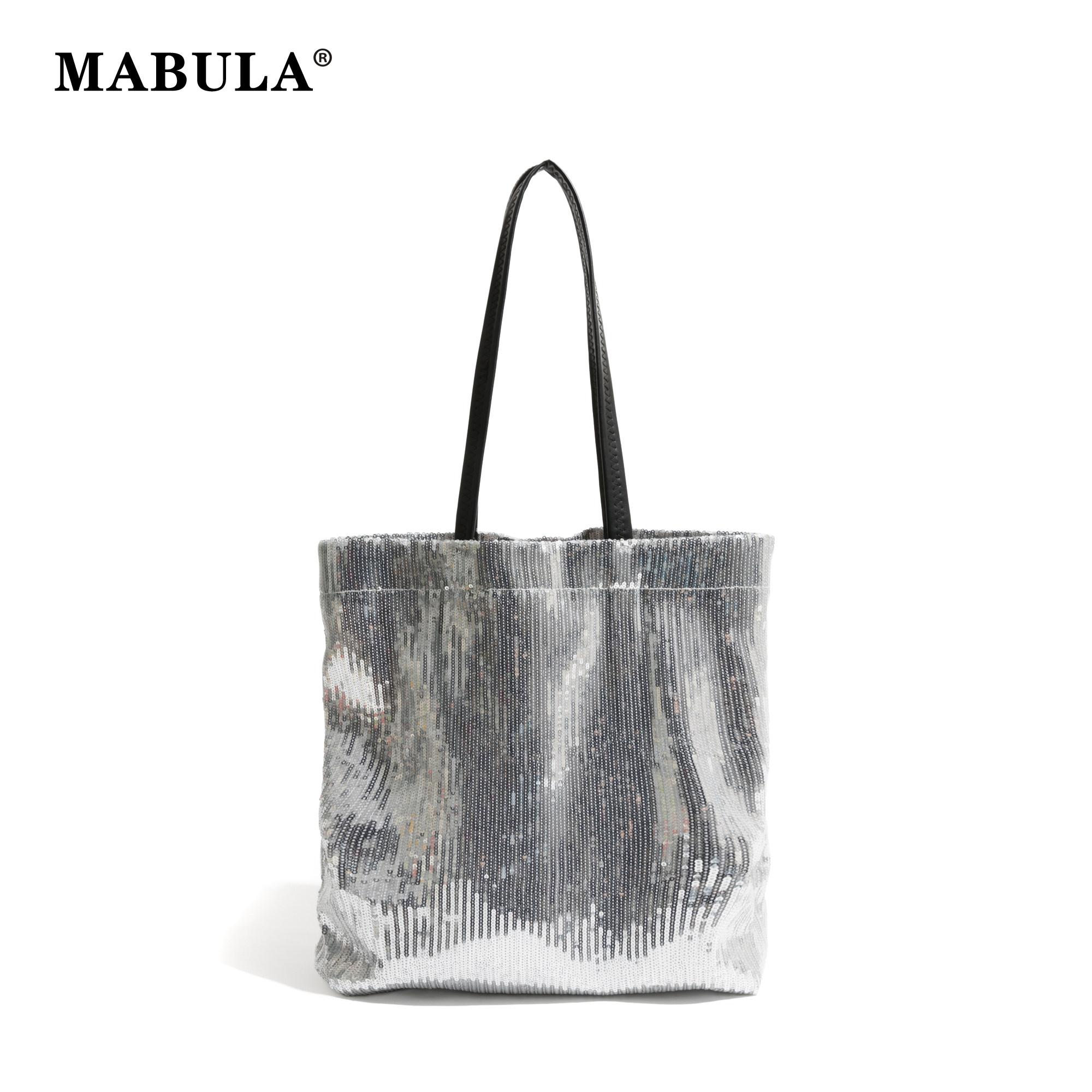 MABULA亮片单肩包2025冬季质感手提包小众设计休闲托特包腋下包包,箱包皮具/热销女包/男包,托特包,淘宝优惠券,粉丝福利购,淘宝优惠卷