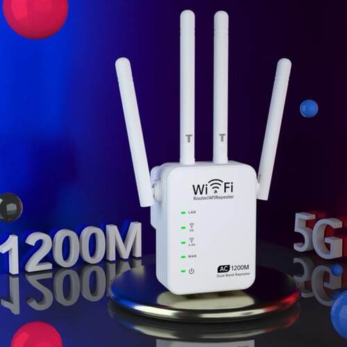 110v展te器千兆放路由器wifi大器增强1200M号中继器repe5G扩a