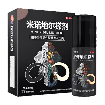 【达霏欣】米诺地尔搽剂5%*60ml*1瓶/盒生发防脱发斑秃脂溢性脱发遗传产后男女生发液