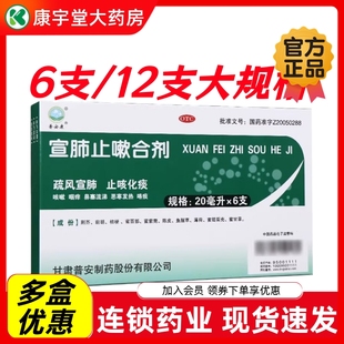 疏风宣肺 普安康 6支 20ml 止咳化痰 宣肺止嗽合剂