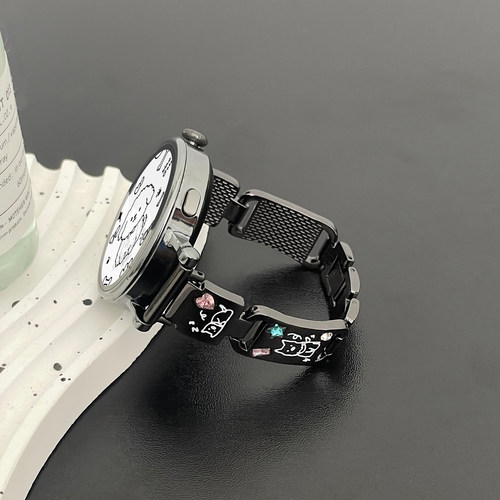 北想oppowatchx3mini表带彩钻狗