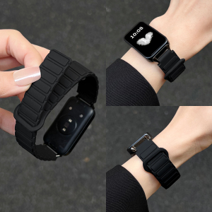 适用Keep手环B5表带装甲硅胶磁吸keep智能运动手环b4腕带男女五四代b4lite时尚感band新款回环磁吸替换带北想