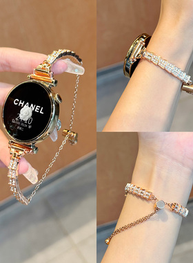 适用于华为gt5表带gt6/gt4金属gt3新款gt2女生watch3/4pro智能gt运动表带夏天荣耀magic2/gs3i手表替换带高级