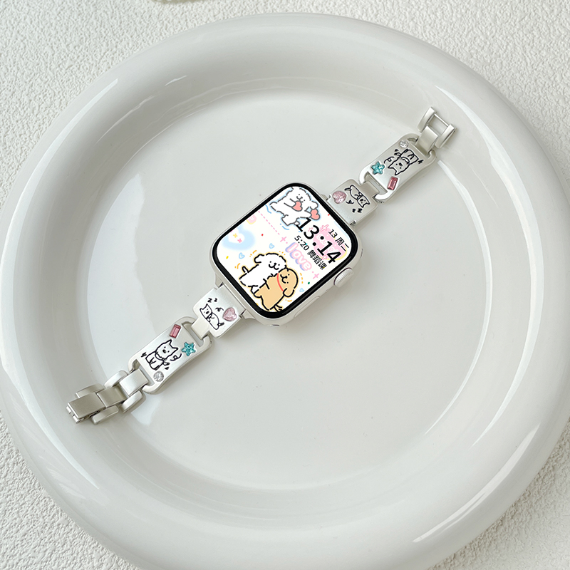 可爱小狗彩钻北想华为fit3手表带