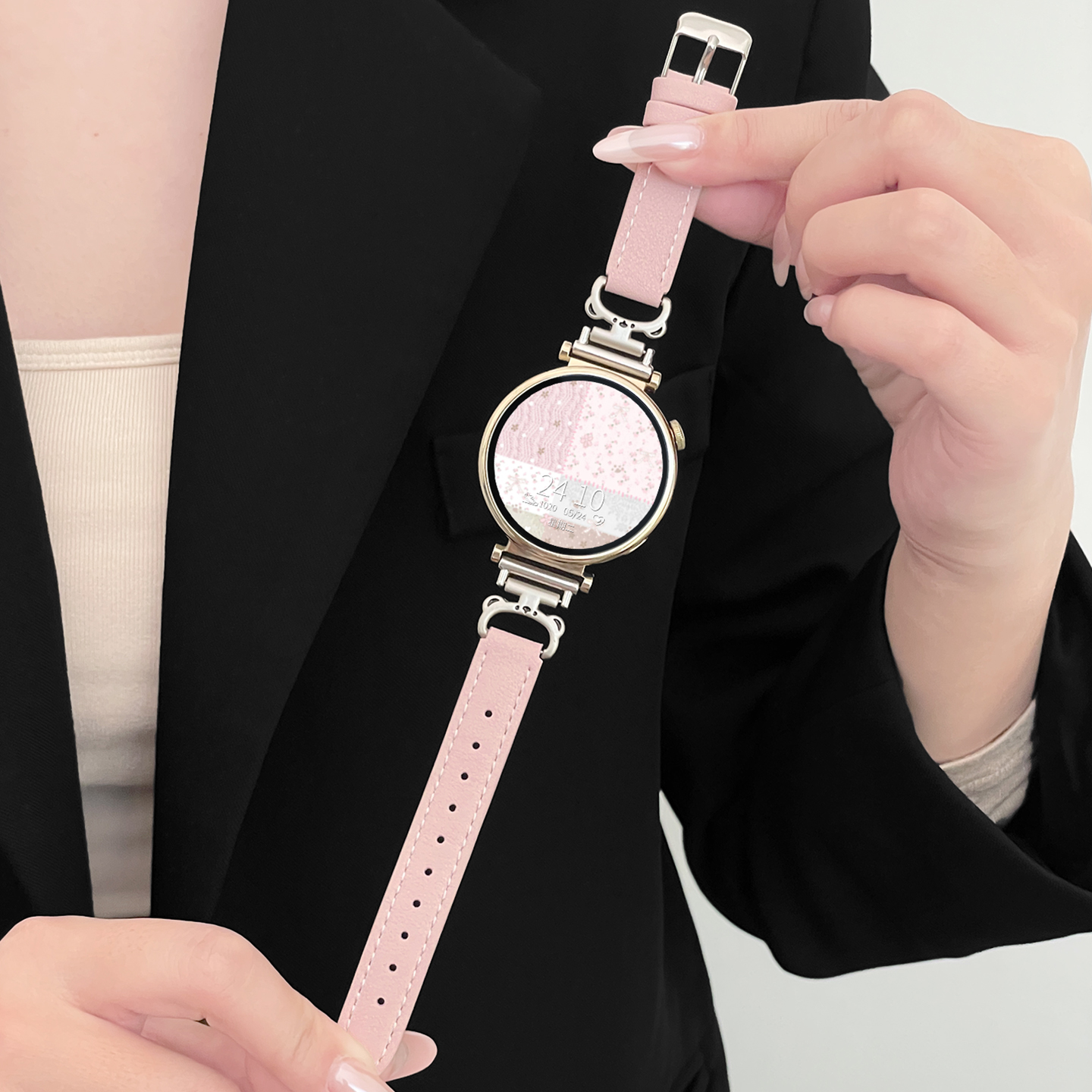 北想gt星光小熊皮手表替换带