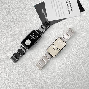 适用KeepB5手环三珠金属表带B4手表表带B4lite不锈钢带新款智能运动keep替换腕带夏天16mm小众高级男女替换带