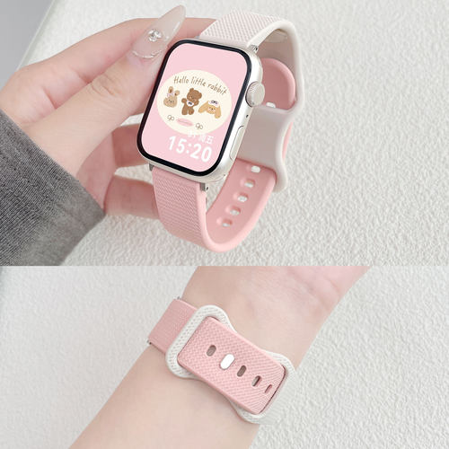 小蛮腰格纹硅胶fit5表带北想
