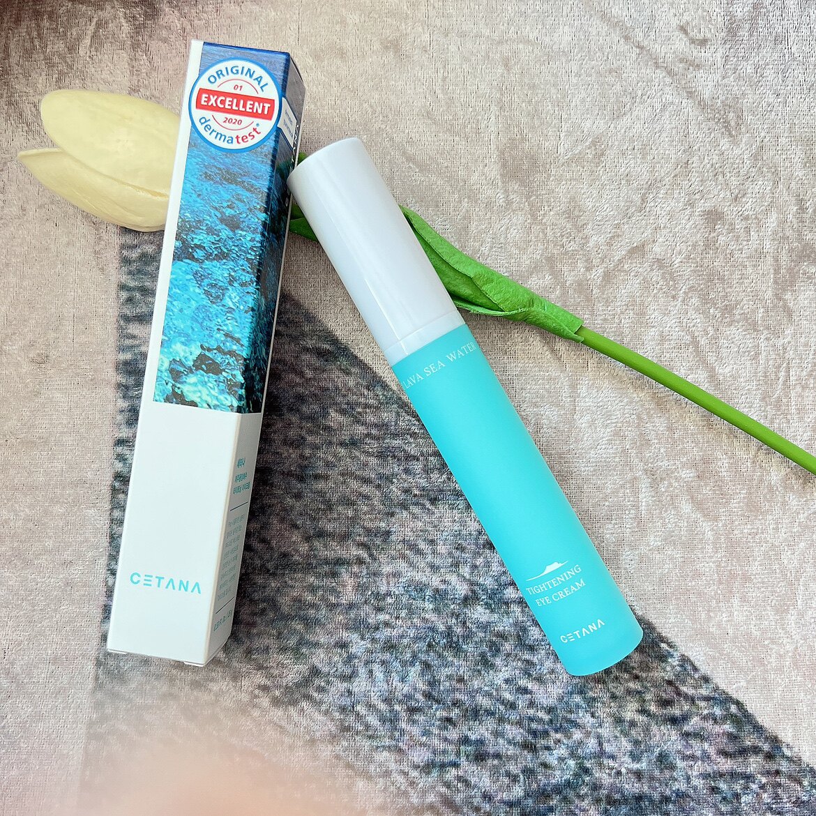 是带按摩棒的眼霜~韩国塞塔娜CETANA海水紧致滋养眼霜15g23年11月