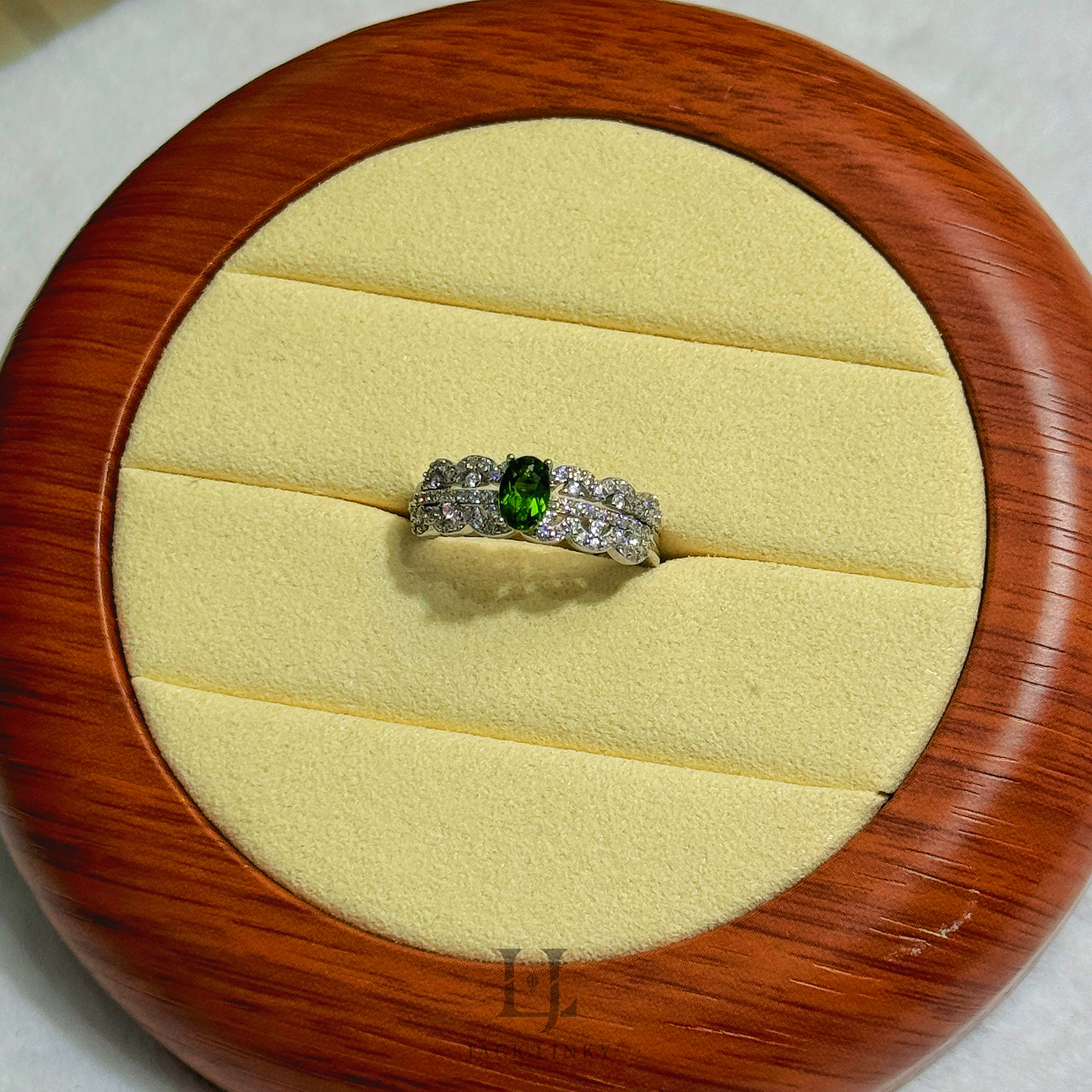 K63透辉石花冠双戴款戒指