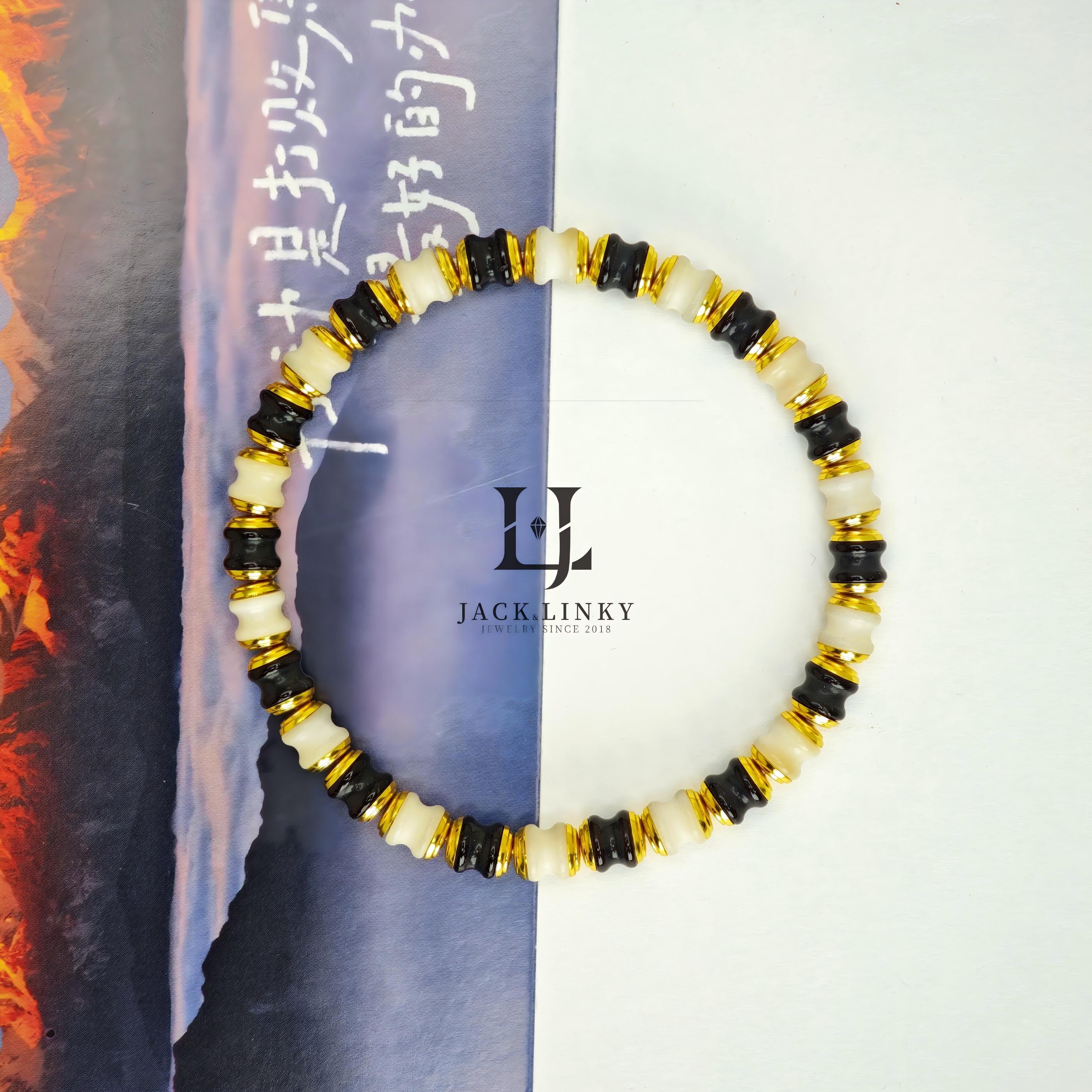 H3 6mm老根菩提竹节太极归圆手链/H10 8mm老根菩提彩虹归圆手链