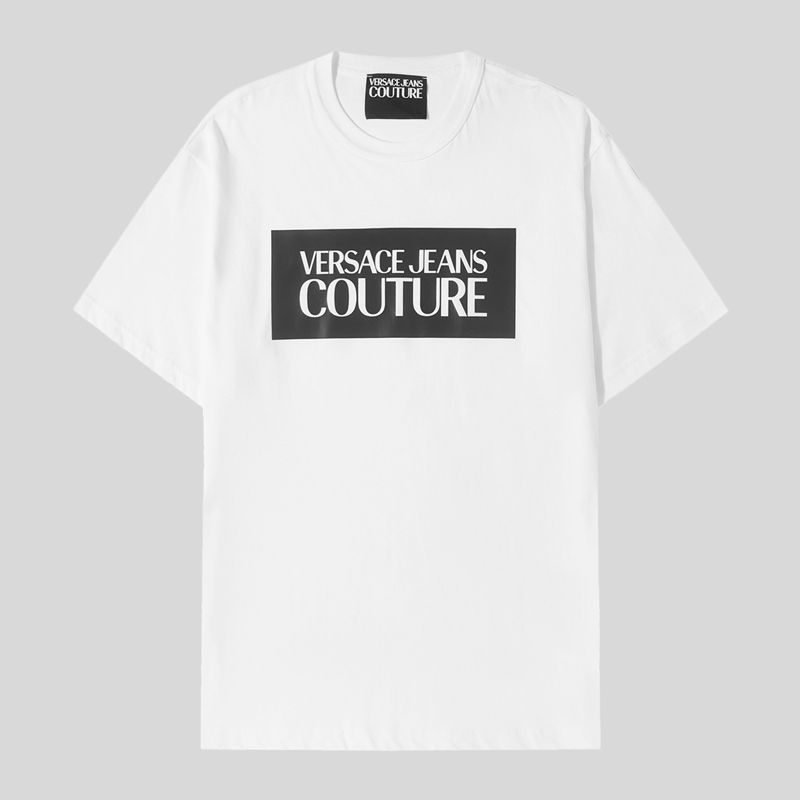VERSACE/范思哲男士2023夏季新款棉质休闲短袖t恤Logo印花经典款