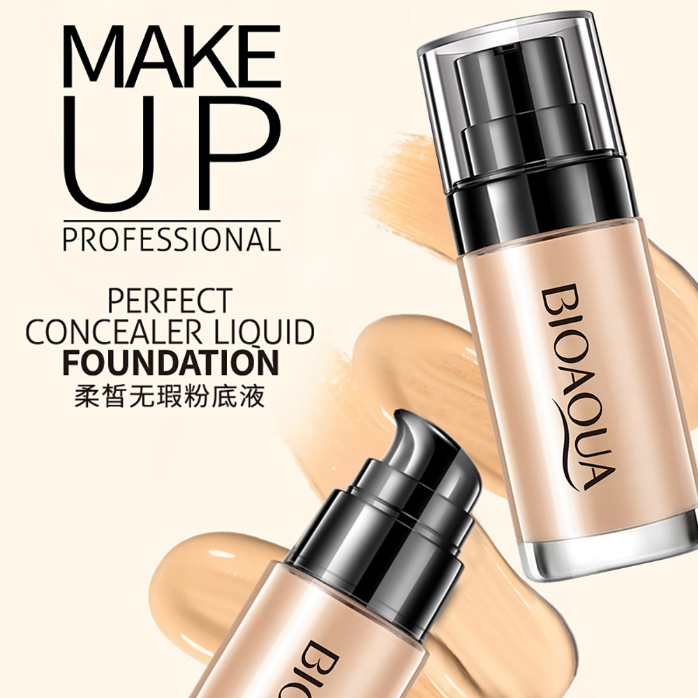 拍2件第2件0元 柔皙无暇粉底液轻薄清爽滋润BB霜隔离霜旗舰店正品