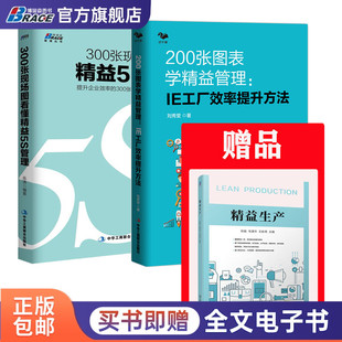 200张图表学精益管理 精益生产 300张现场图看懂精益5S管理 精益管理2本套：赠