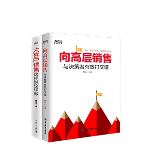 【大客户销售2本套】向高层销售：与决策者有效打交道 + 大客户销售:这样说这样做  销售经理管理培训 做销售不只靠技巧还要拼专业