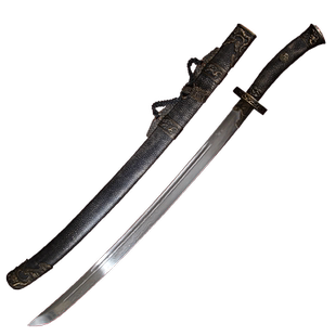 龙泉蒋氏宝剑腾龙清腰刀绣春刀花纹钢材质冷兵器收藏真刀剑未开刃