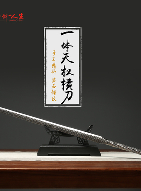 龙泉蒋氏宝剑天权横刀一体剑刀具 防身 冷兵器收藏锻造刀剑未开刃