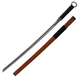 龙泉蒋氏宝剑一体环首汉刀花纹钢烧刃手工刀剑防身冷兵器未开刃