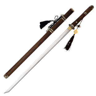 龙泉蒋氏刀剑素装唐横刀刀具防身冷兵器收藏宝剑花纹钢材质未开刃