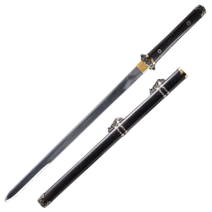 正品龙泉蒋氏宝剑素装诸刃唐剑长剑刀具防身冷兵器收藏刀剑未开刃