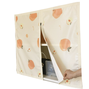 布艺全磁条门帘卧室衣柜遮挡帘免打孔遮丑防尘开放式多功能帘子