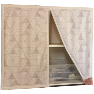 TPU免洗防尘衣柜全封闭帘子衣帽间遮挡帘免打孔书柜隔断帘门帘