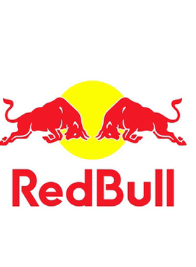 红牛Redbull赞助商反光装饰贴
