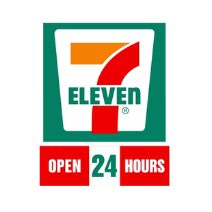 711便利店创意汽车反光贴纸7仔LOGO电动摩托车趣味行李箱装饰贴画