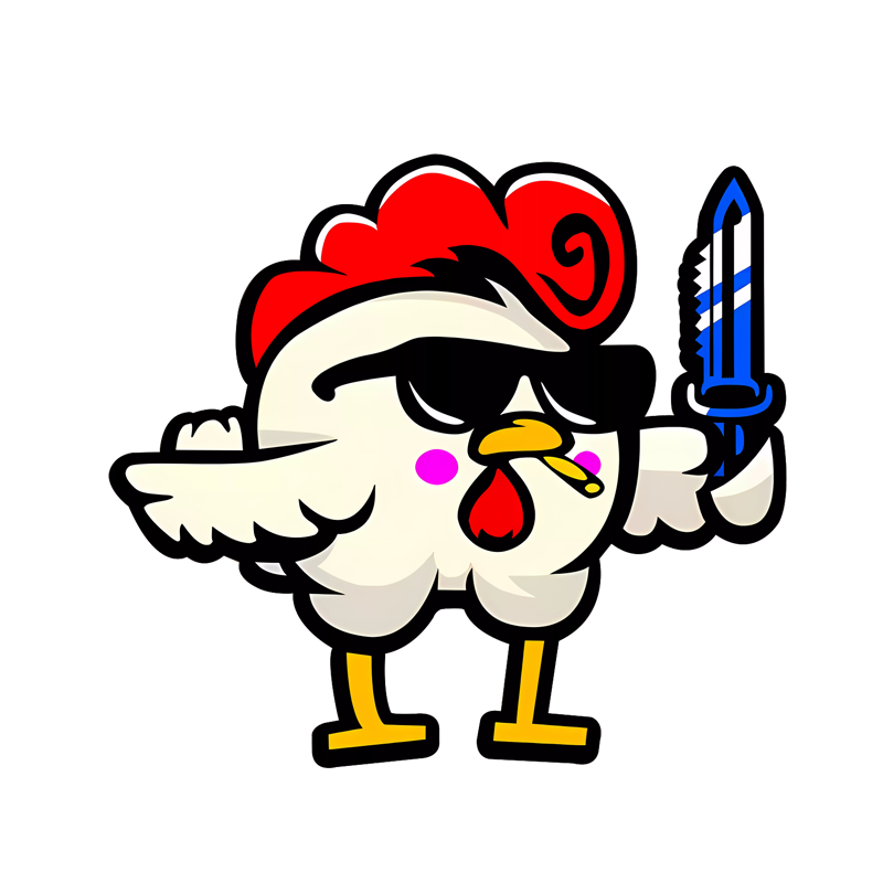 反恐精英CSGO小鸡匕首装饰贴