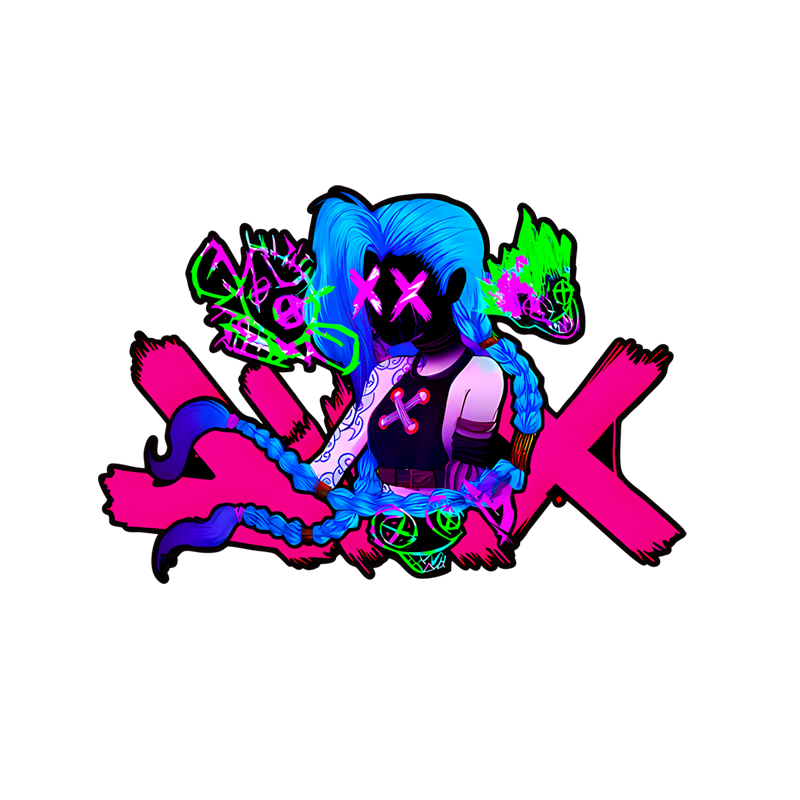 Jinx金克斯暴走萝莉创意贴纸