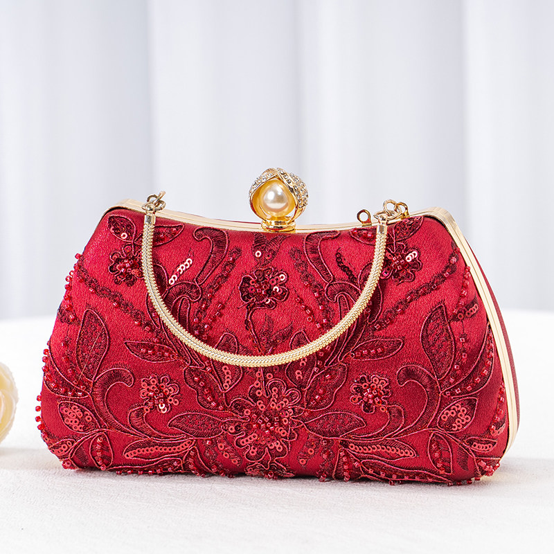 珠绣结婚旗袍手提包手包手拿包其他家包零钱包手提包包手拎小
