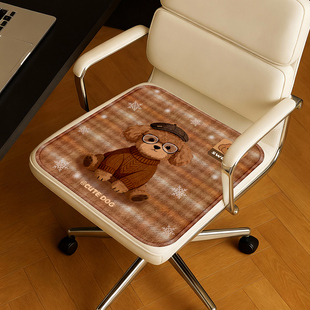 卡通狗狗坐垫椅子垫四季通用加厚防滑餐椅垫办公室宿舍学生屁股垫