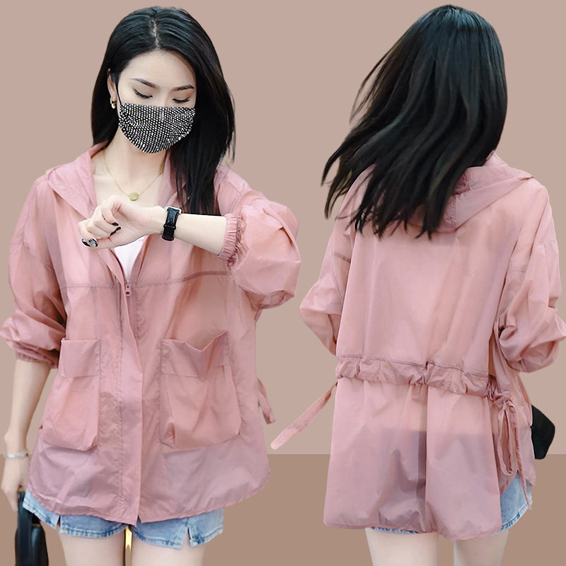 防晒衣女中长款2026夏新款时尚冰丝透气大码轻薄款外套宽松防晒服