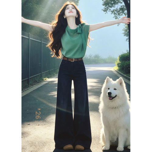 简约蝴蝶结系带衬衫内搭背心女