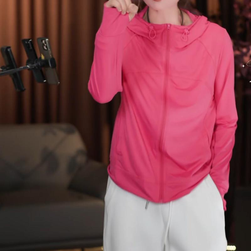 冰凉爽高弹连帽防晒衣女2026夏季新款时尚休闲户外旅游速干短外套