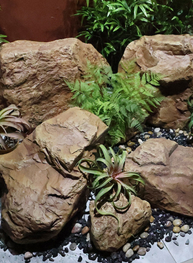 玻璃钢仿真石头园林景观假山道具