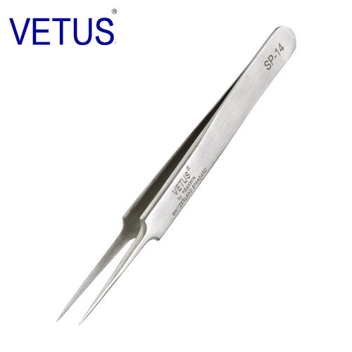 跨境供应VETUS高精密不锈钢镊子 钟表工具电子维修燕窝挑毛SP-14