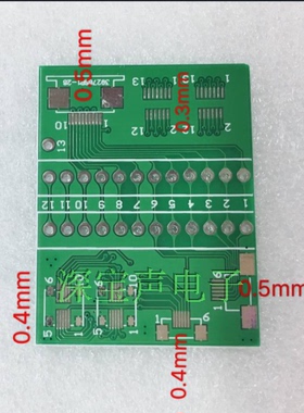 LCMTFT LCD 通用测试板多种间距转接板 液晶测试板PCB板 电路板