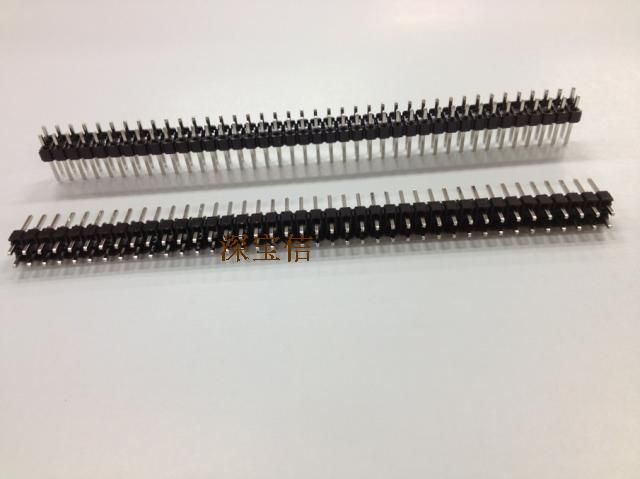 2.0双排针 2.0MM双 直针排针 2*40P 电路板 测试用 长排针 特殊