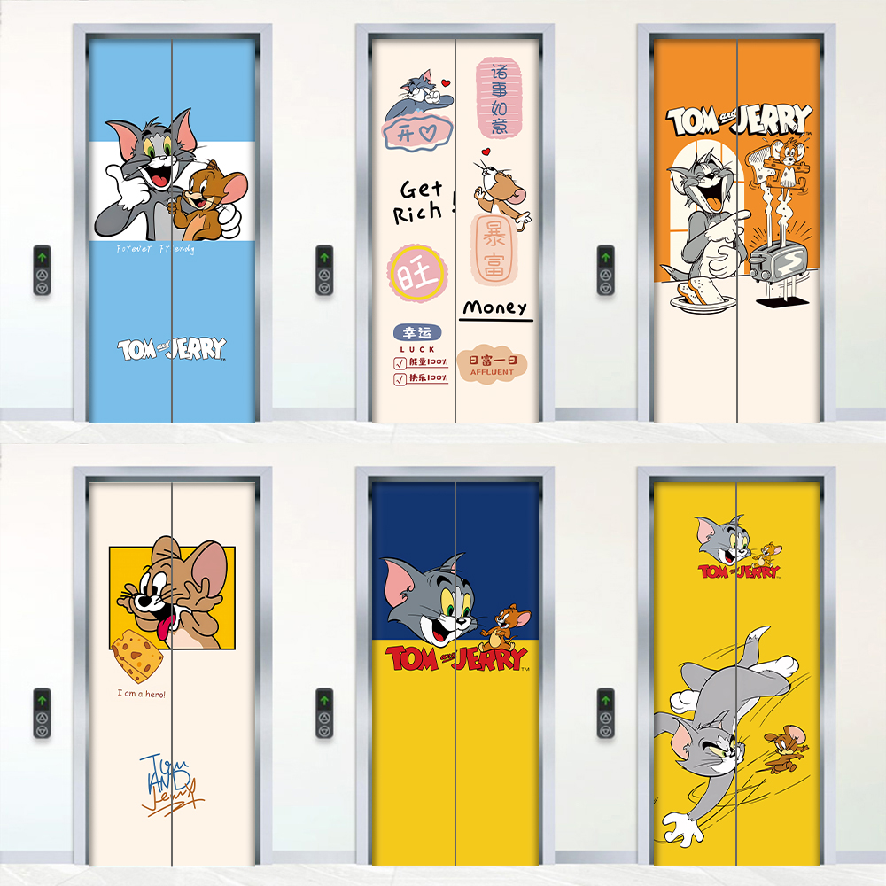 入户电梯门现货速发贴纸装饰贴画