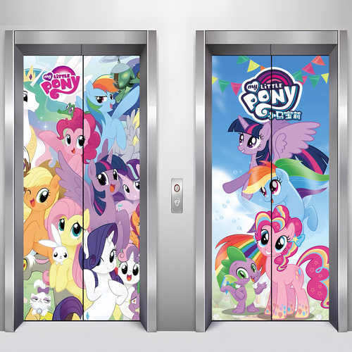 现货速发入户电梯门贴纸装饰贴画