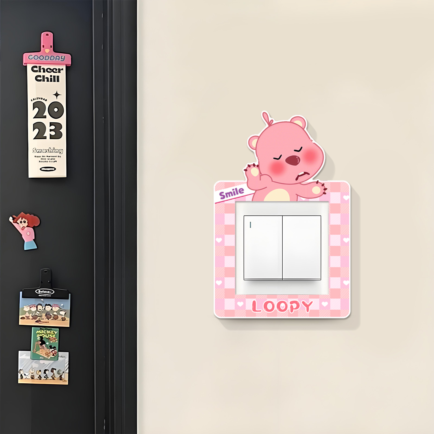 开关美化边框套可爱卡通创意装饰