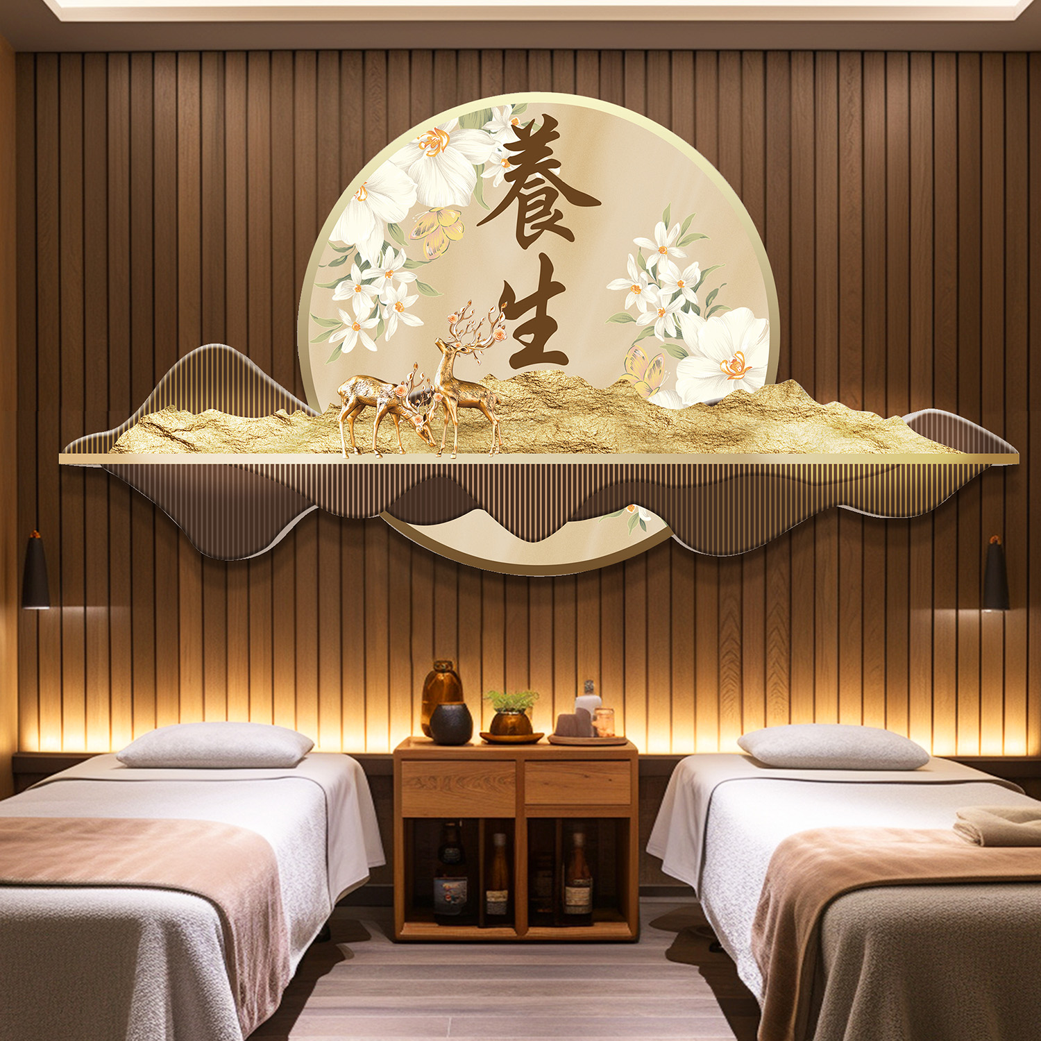 养生馆美容院墙面装饰画现货速发