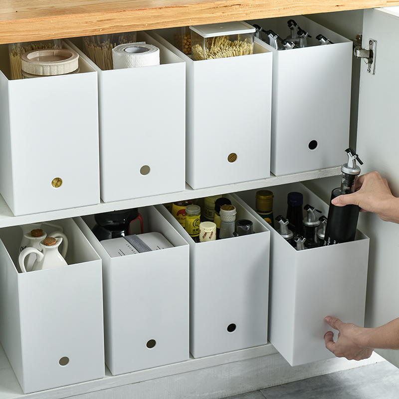 橱柜收纳盒带盖长方形夹缝柜
