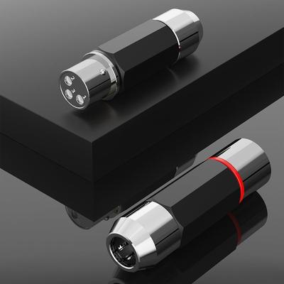 Monosaudio纯紫铜镀金镀铑卡侬头三芯音频话筒XLR平衡头连接插头