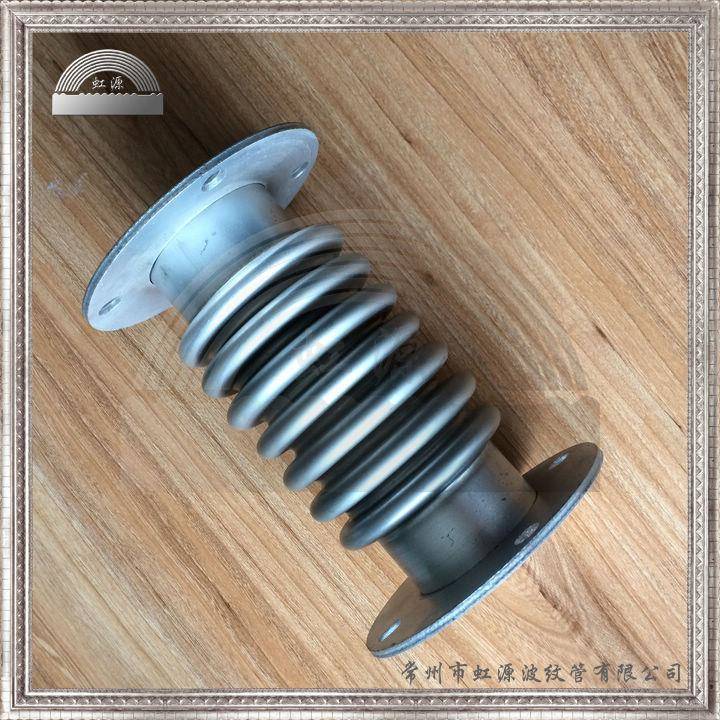不锈钢波纹膨胀节高波密波补偿器波纹伸缩节法兰连接式