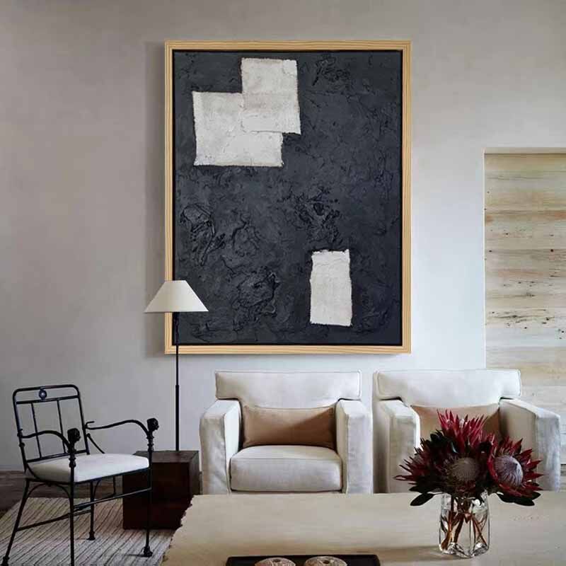 piant原创手绘《时光机》客厅油画装饰画玄关挂画厚肌理赤贫风