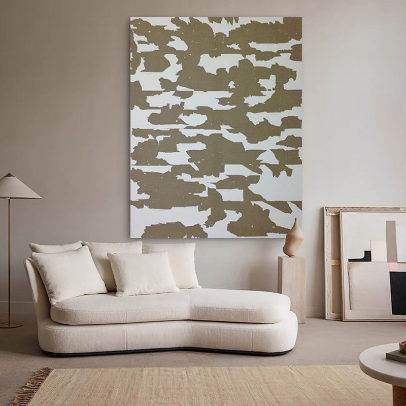 paint《时光碎片》客厅装饰画油画玄关餐厅卧室侘寂赤贫风挂画