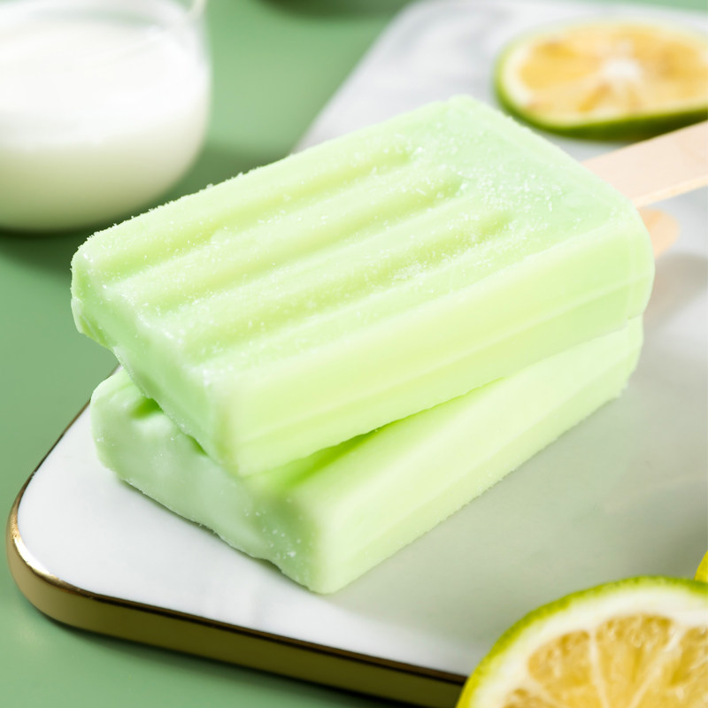 新品5支 美冰芬青柠酸奶雪糕82g 水果夹心网红冰淇淋冷饮冰棒冰棍