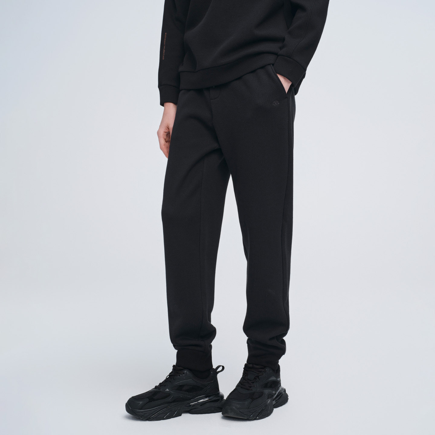 GIOVANNI VALENTINO休闲针织长裤男士秋冬季加绒宽松运动束脚卫裤,男装,休闲裤,淘宝优惠券,粉丝福利购,淘宝优惠卷