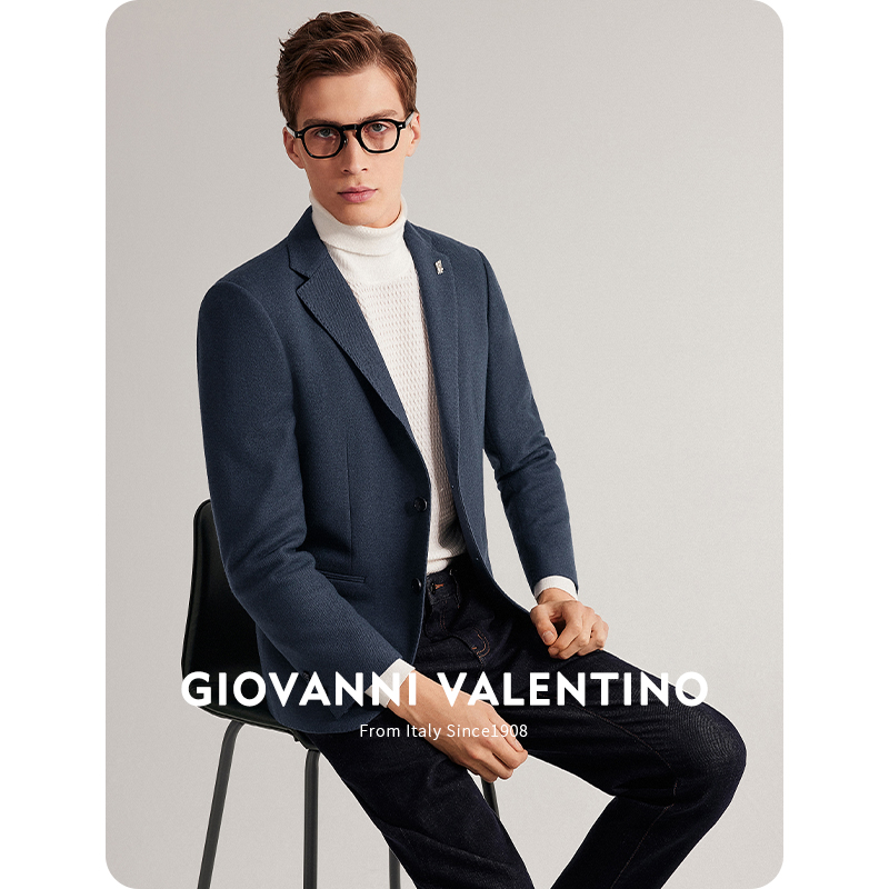 GIOVANNIVALENTINO羊毛休闲西装